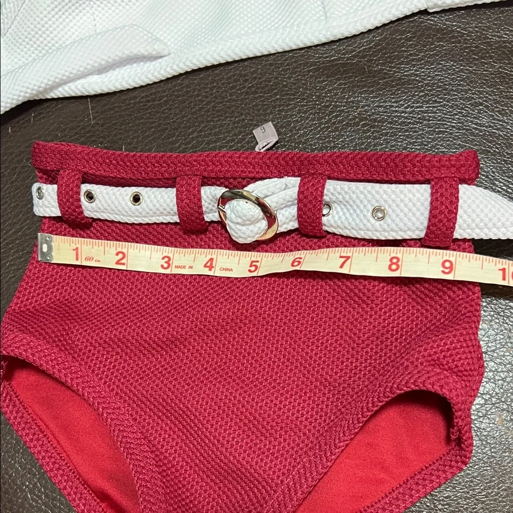 Kids Red and White Swim Set  👙‼️
